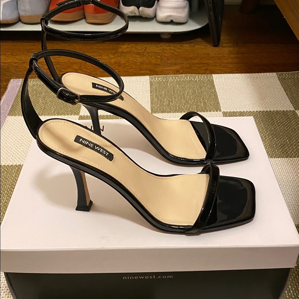 Nine West Black Patent Heels
